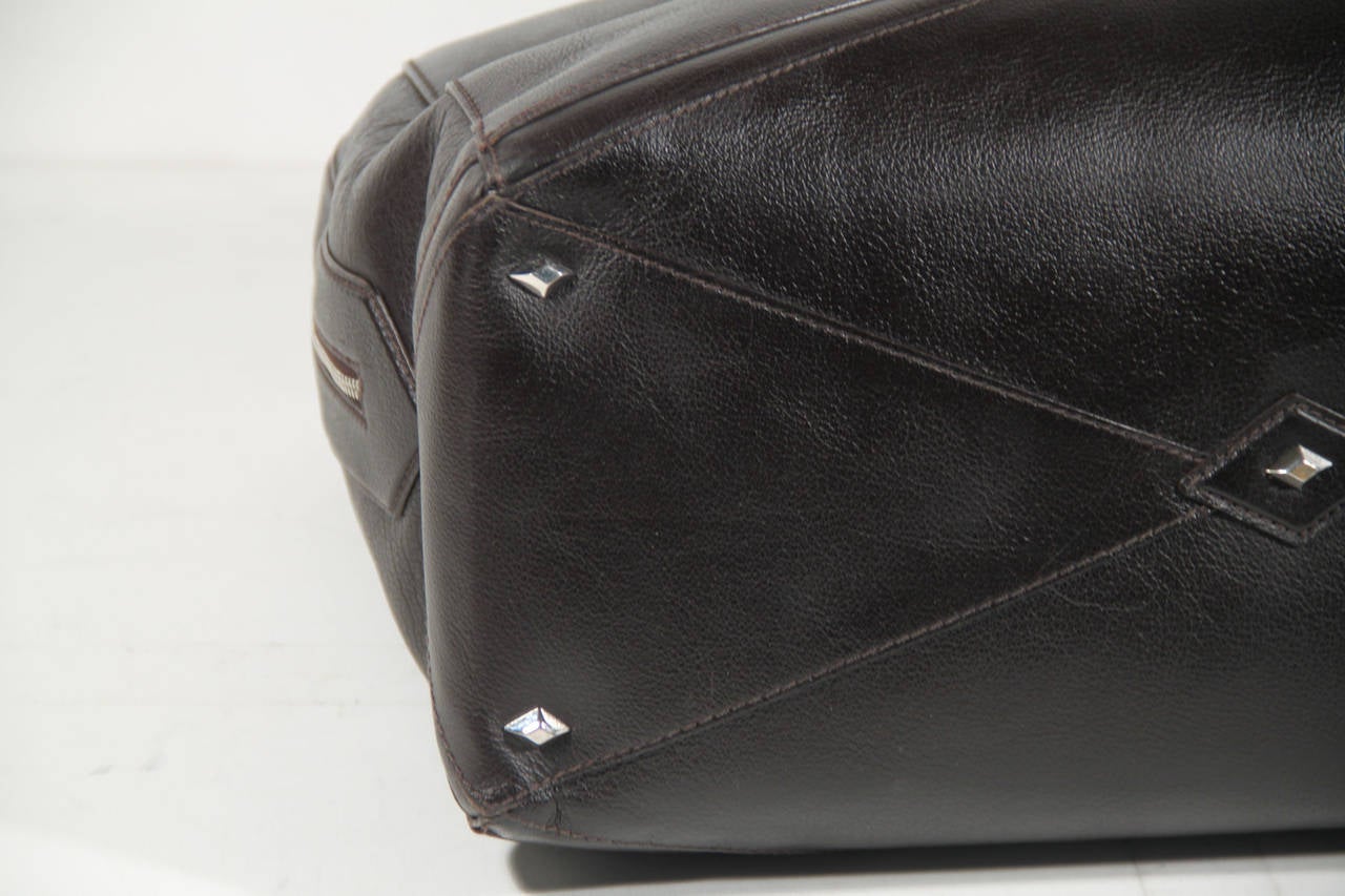 BALLANTYNE Vintage Dark Brown TRAVEL BAG Suitcase WEEKENDER AS237 1