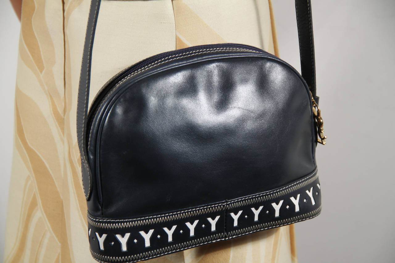 ysl leather handbag messenger  