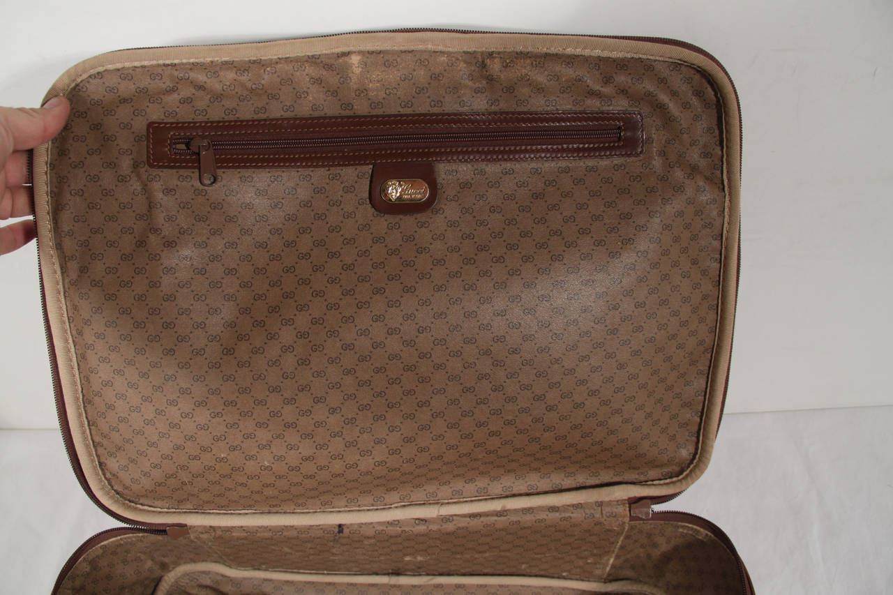 Gucci Cabin Luggage gucci italian vintage brown leather cabin size suitcase Gucci Cabin Luggage gucci italian vintage brown leather cabin size suitcase