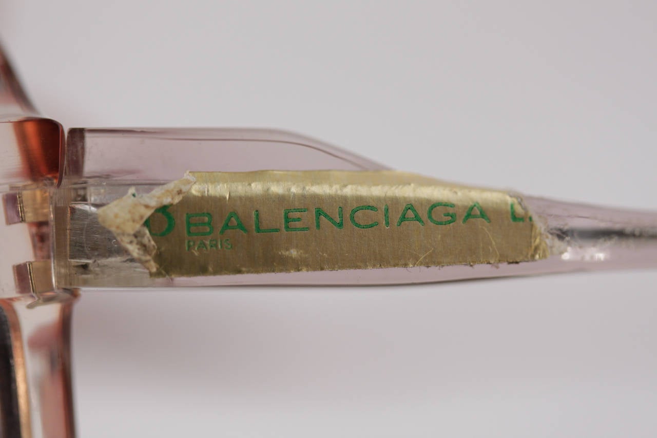 BALENCIAGA PARIS Vintage Round OVERSIZED SUNGLASSES MERCURE /9 54/18