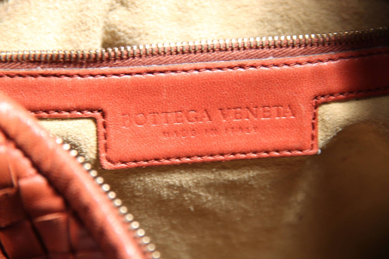BOTTEGA VENETA Italian Authentic Tan INTRECCIATO Woven Leather HOBO HANDBAG AS 1