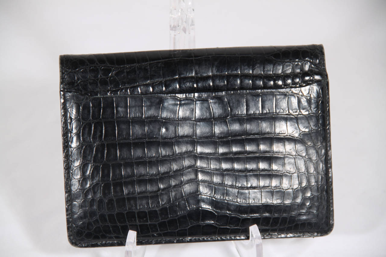 croc-effect handbag