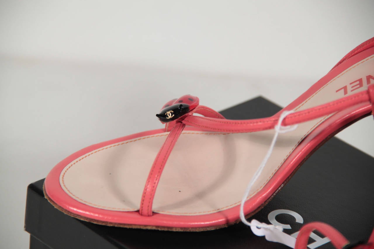 chanel ladybug sandals