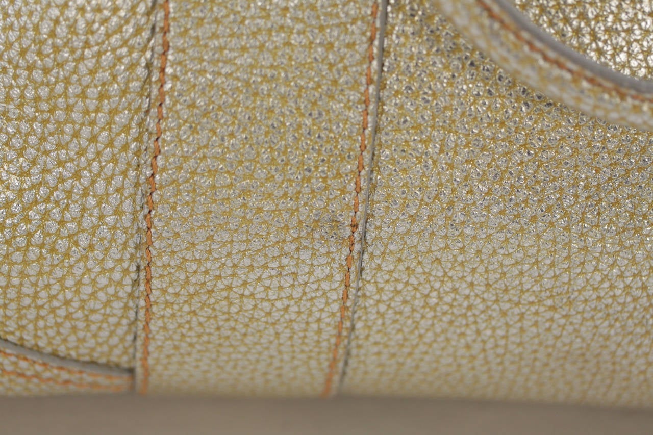Women's FENDI Italian Golden Pebbled Leather B MIX TOTE Large Handbag SATCHEL