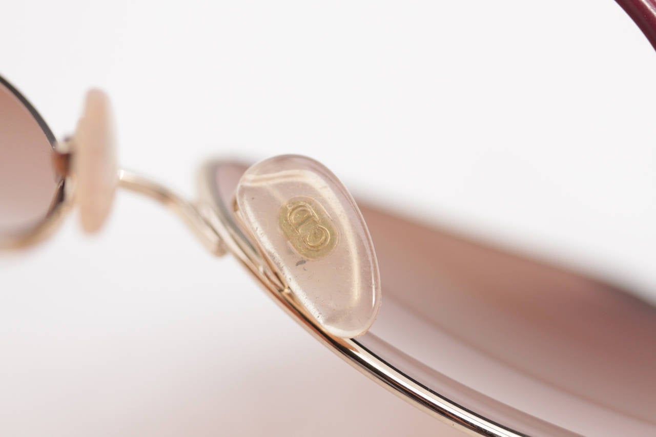 CHRISTIAN DIOR Vintage SUNGLASSES 2712 48 56/16 130 Gold/brown lens women eyewea 1