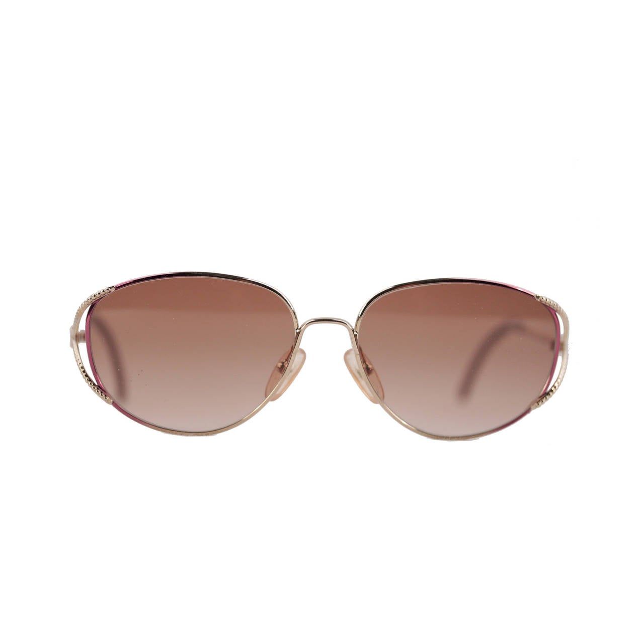 CHRISTIAN DIOR Vintage SUNGLASSES 2712 48 56/16 130 Gold/brown lens women eyewea