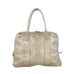 FENDI Italian Golden Pebbled Leather B MIX TOTE Large Handbag SATCHEL
