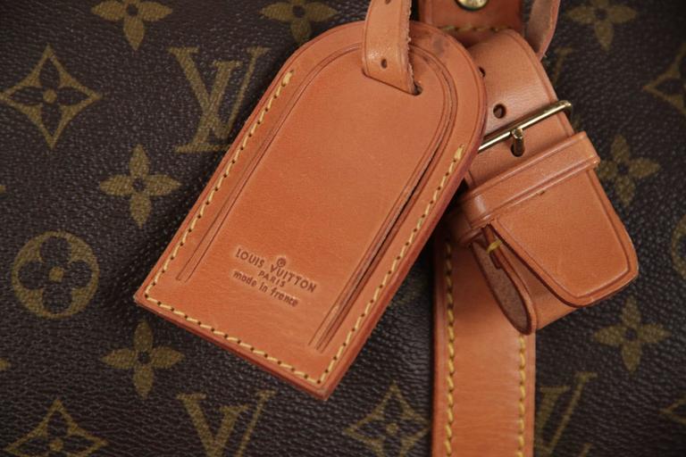 Keepall cloth travel bag Louis Vuitton Brown in Cloth - 35985406