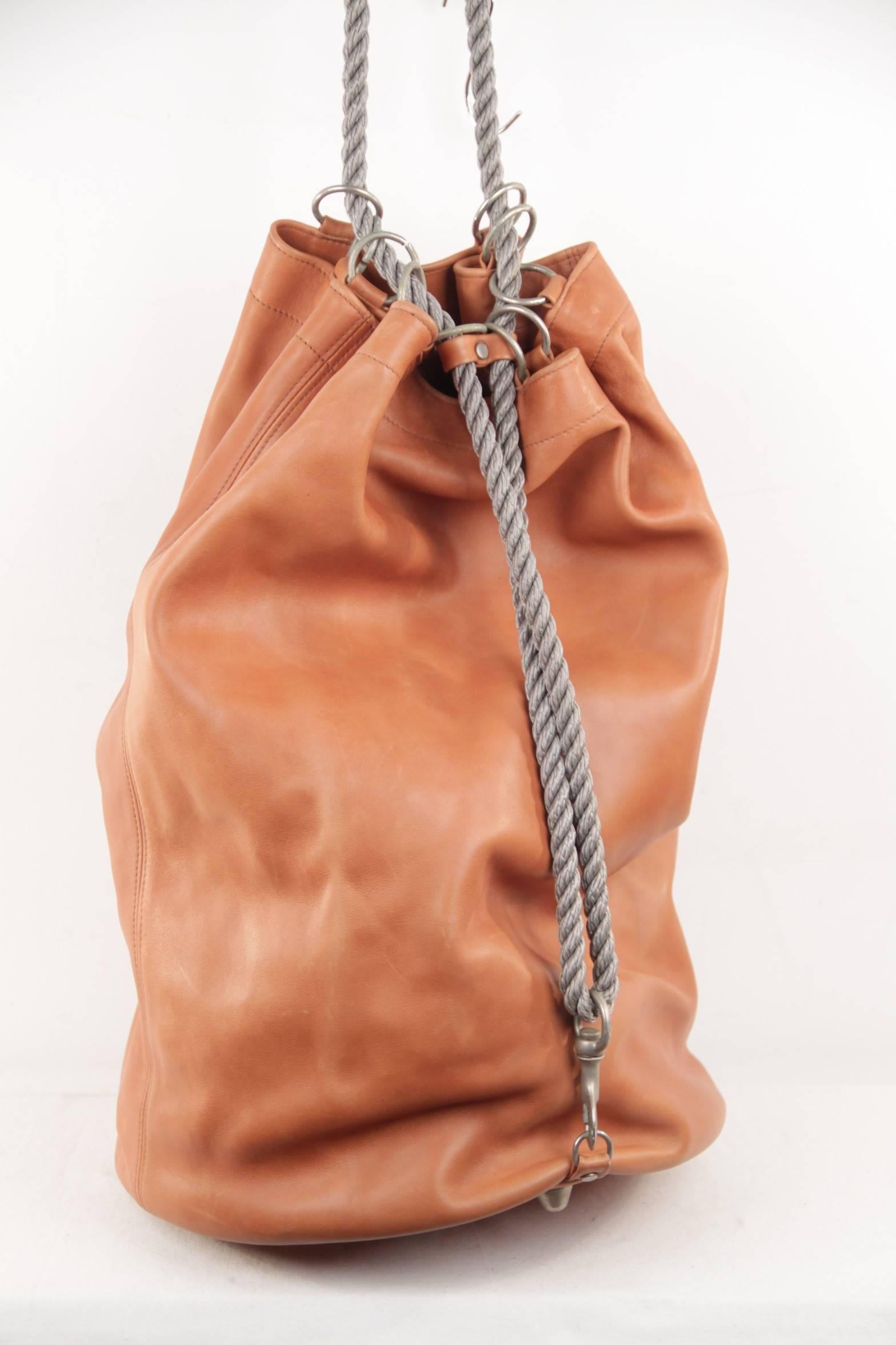 leather sailor bag