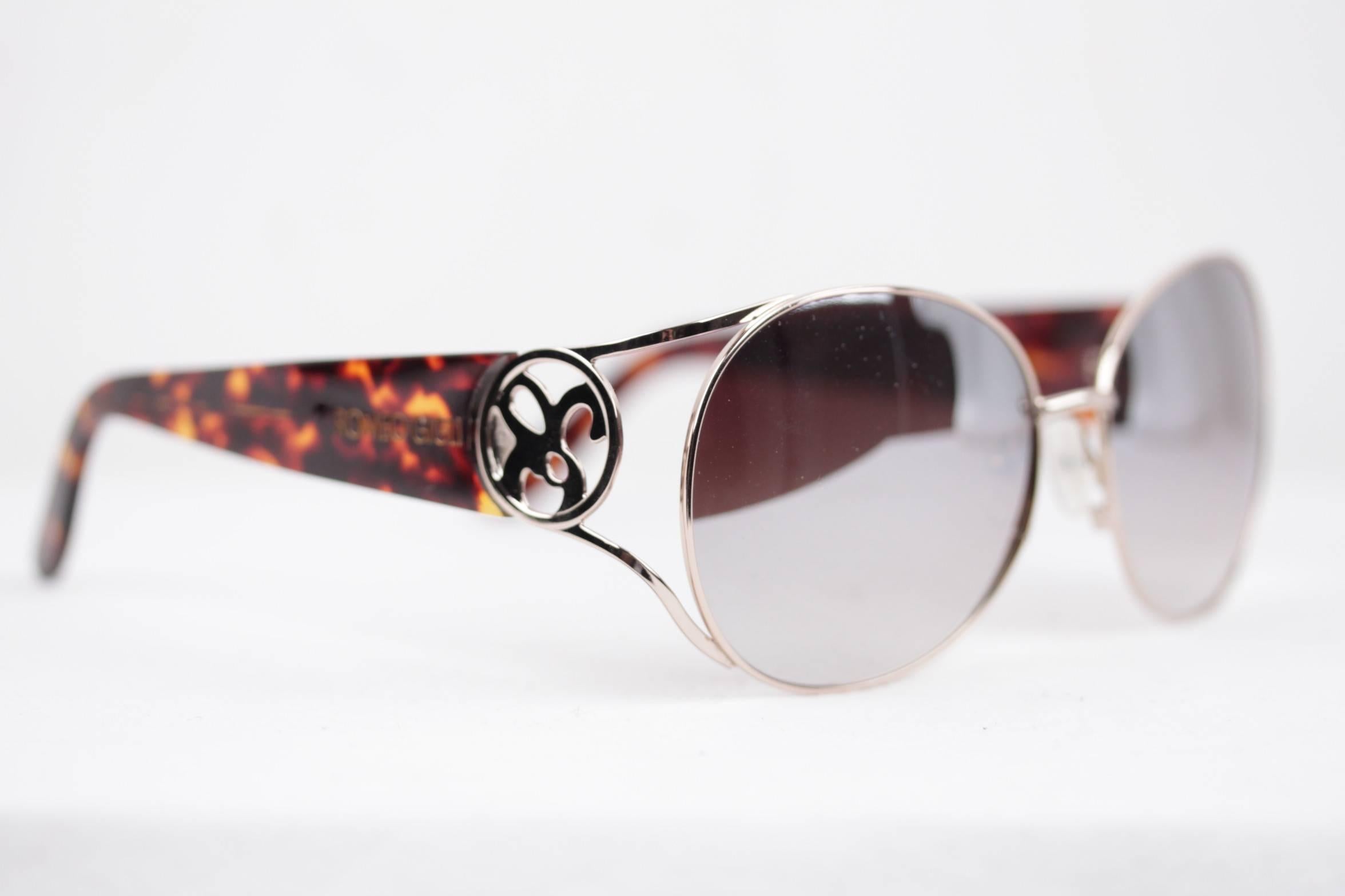 Gray ROMEO GIGLI silver/brown oversized Sunglasses RGG4/S col.D 61/15 135 mirror lens