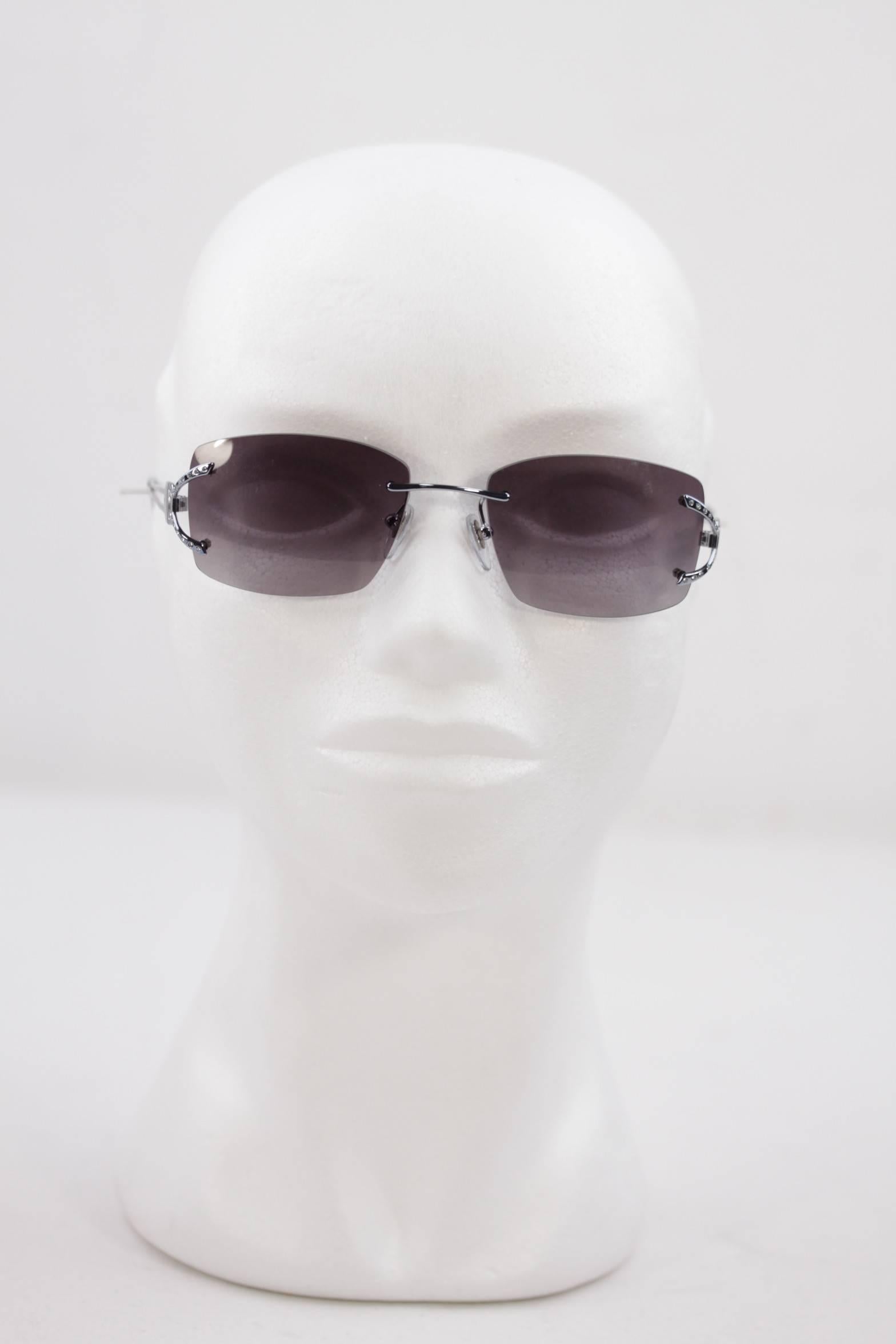 Gray SALVATORE FERRAGAMO sunglasses silver/blue eyewear 1648-B 545 53/16 135