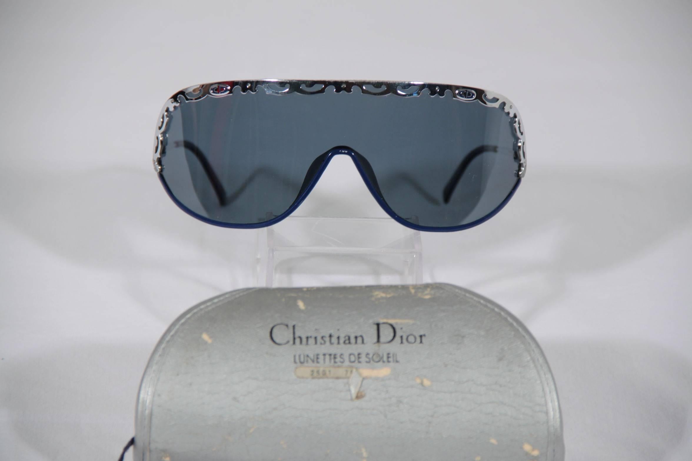 dior shield sunglasses vintage
