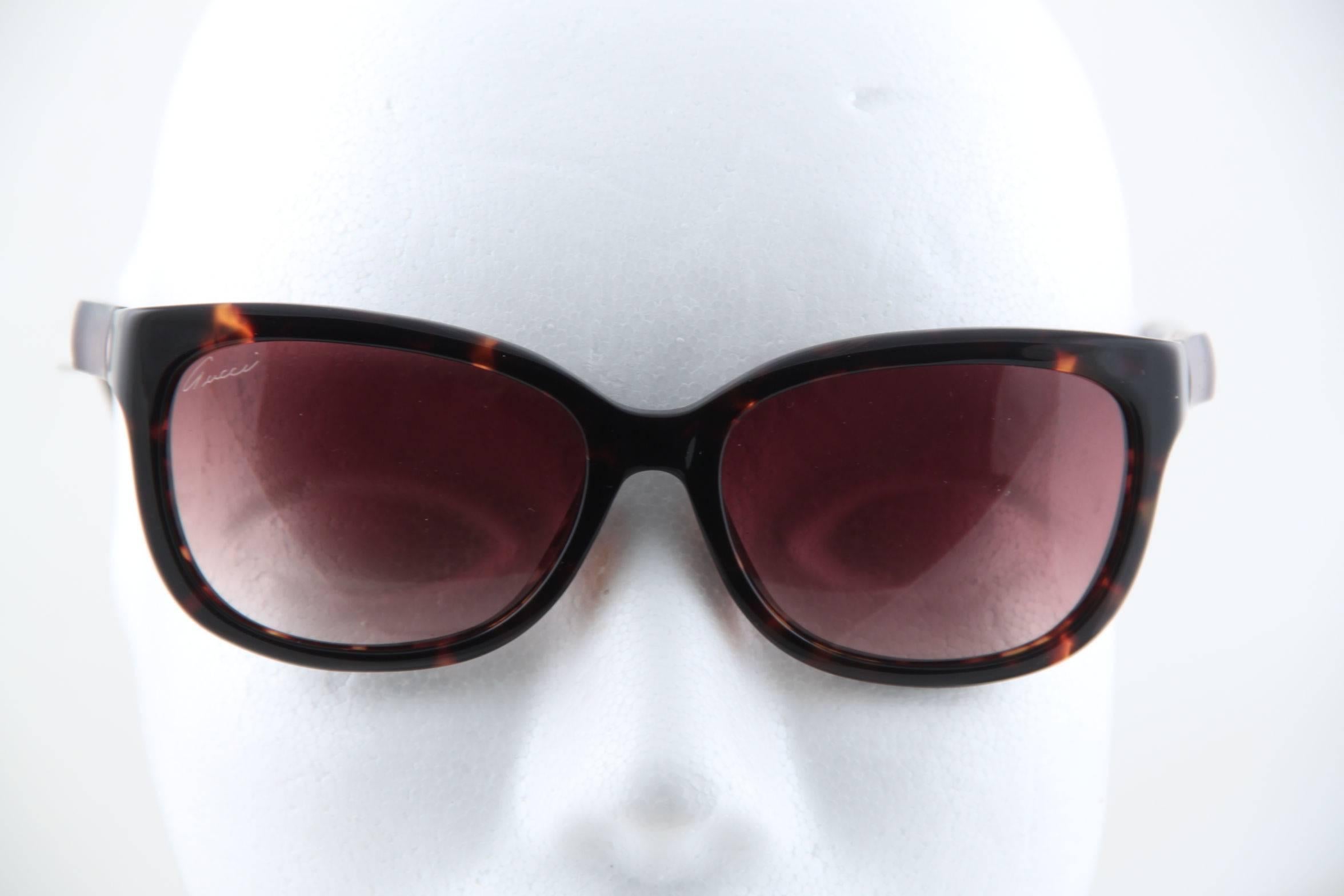 GUCCI BIO-BASED sunglasses GG3672 KUJ/N8 62/16 130 Bamboo Detail w/ CASE 2