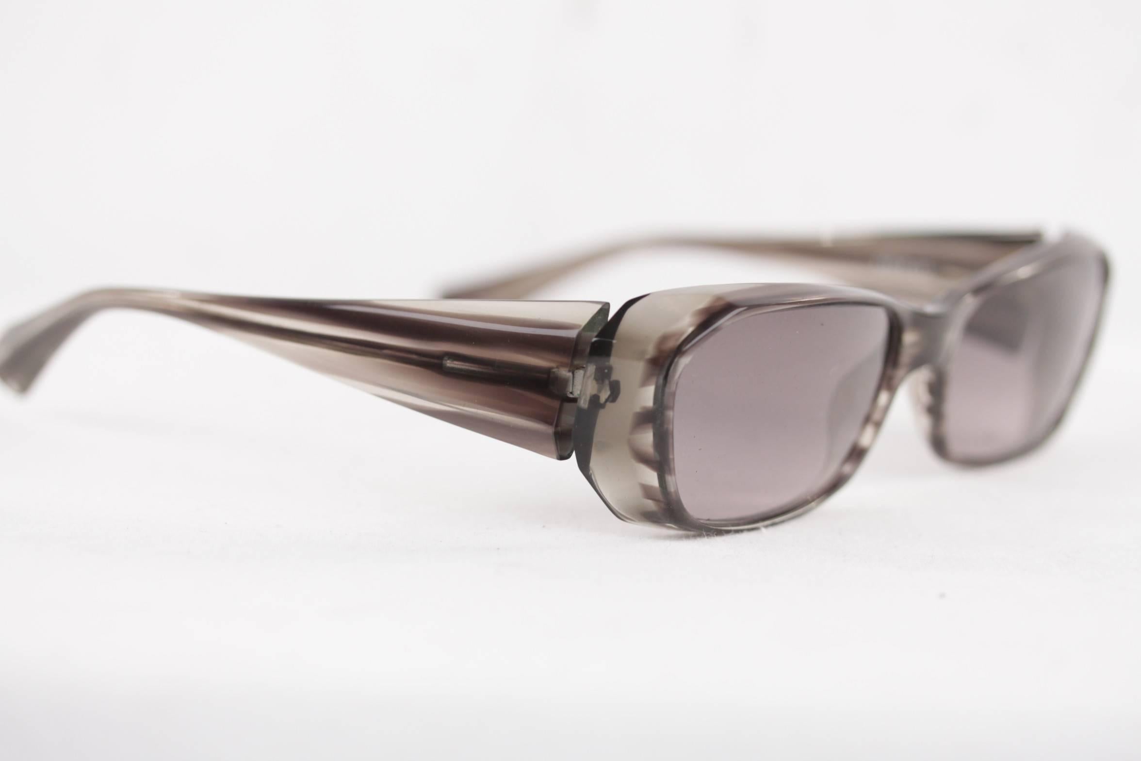 ALAIN MIKLI paris vintage sunglasses A0323-03 gray frame EYEWEAR w/CASE In Excellent Condition In Rome, Rome