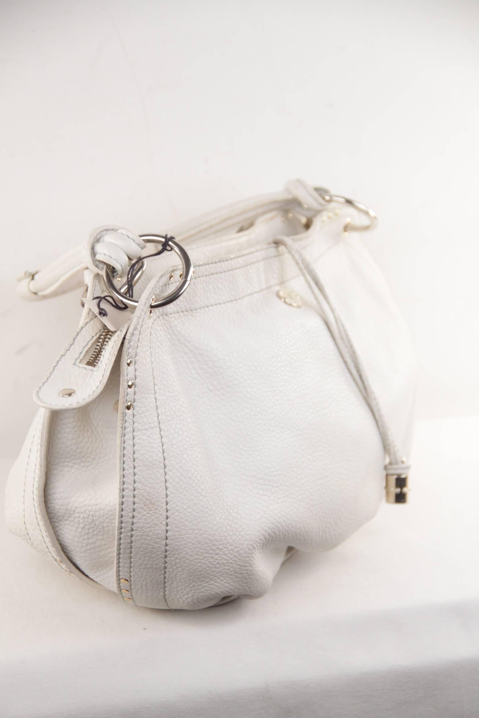 celine paris white tote bag