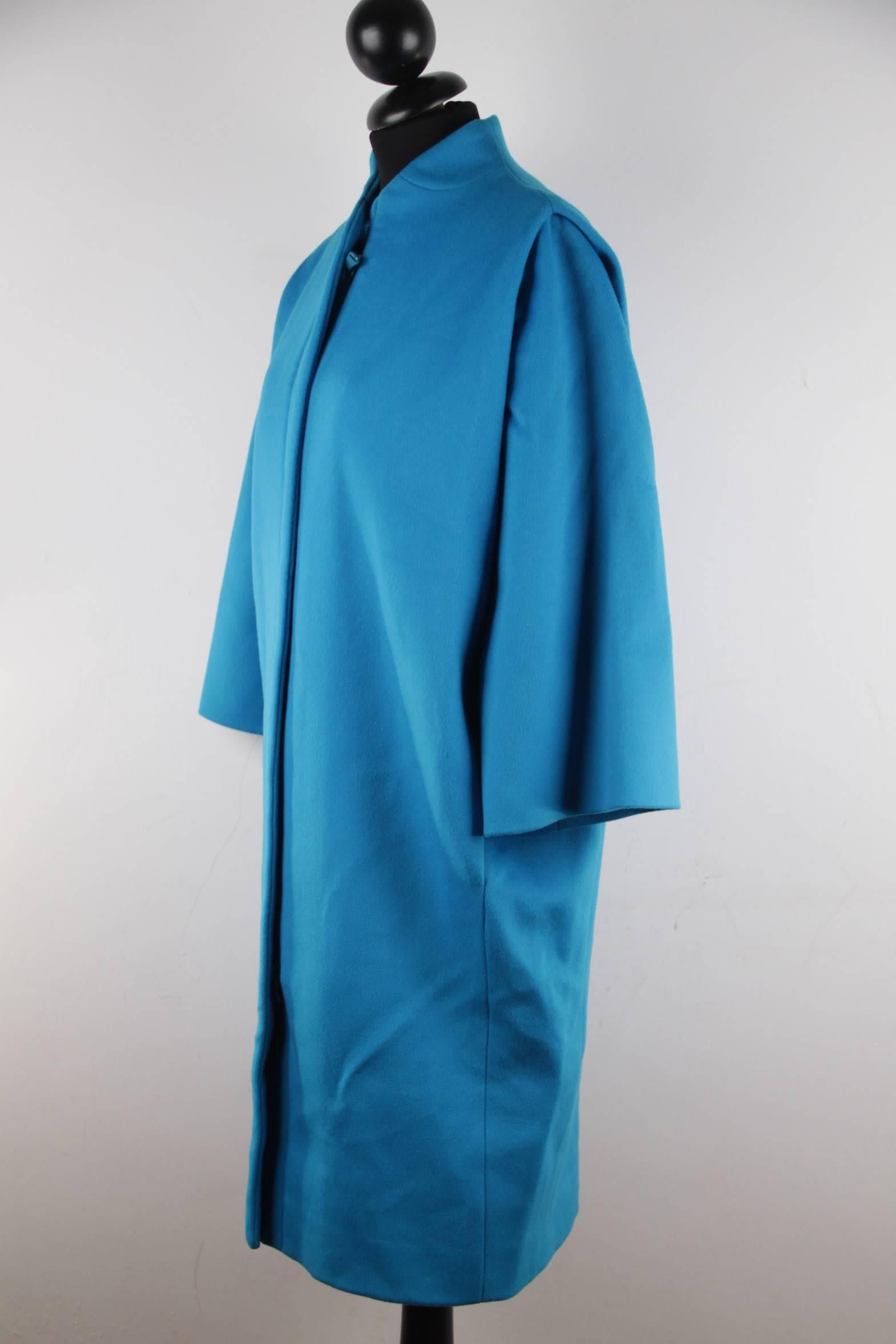 VERSACE Turquoise Wool BUSTIER DRESS & COAT Set SUIT 2007 Fall Collection 40 3