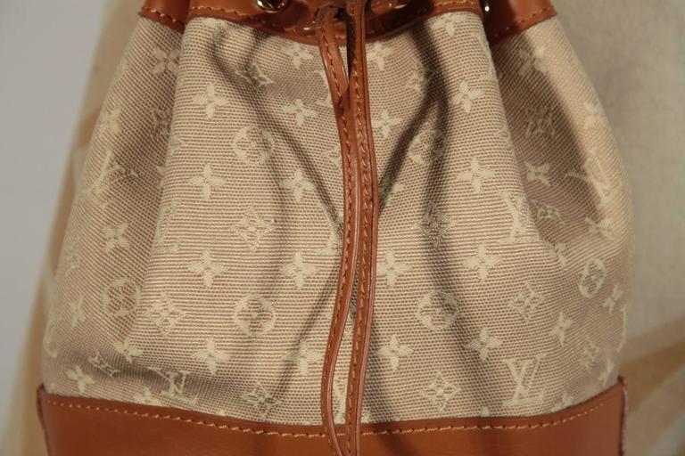 Louis Vuitton Burgundy Monogram Canvas Mini Lin Noelie Bucket Bag, myGemma, DE