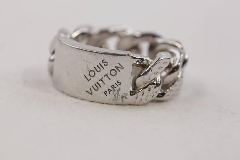 LOUIS VUITTON Silver Plated MONTAIGNE MEN RING Band Size M at 1stDibs  louis  vuitton mens rings, louis vuitton mens ring size chart, louis vuitton men's  ring size chart