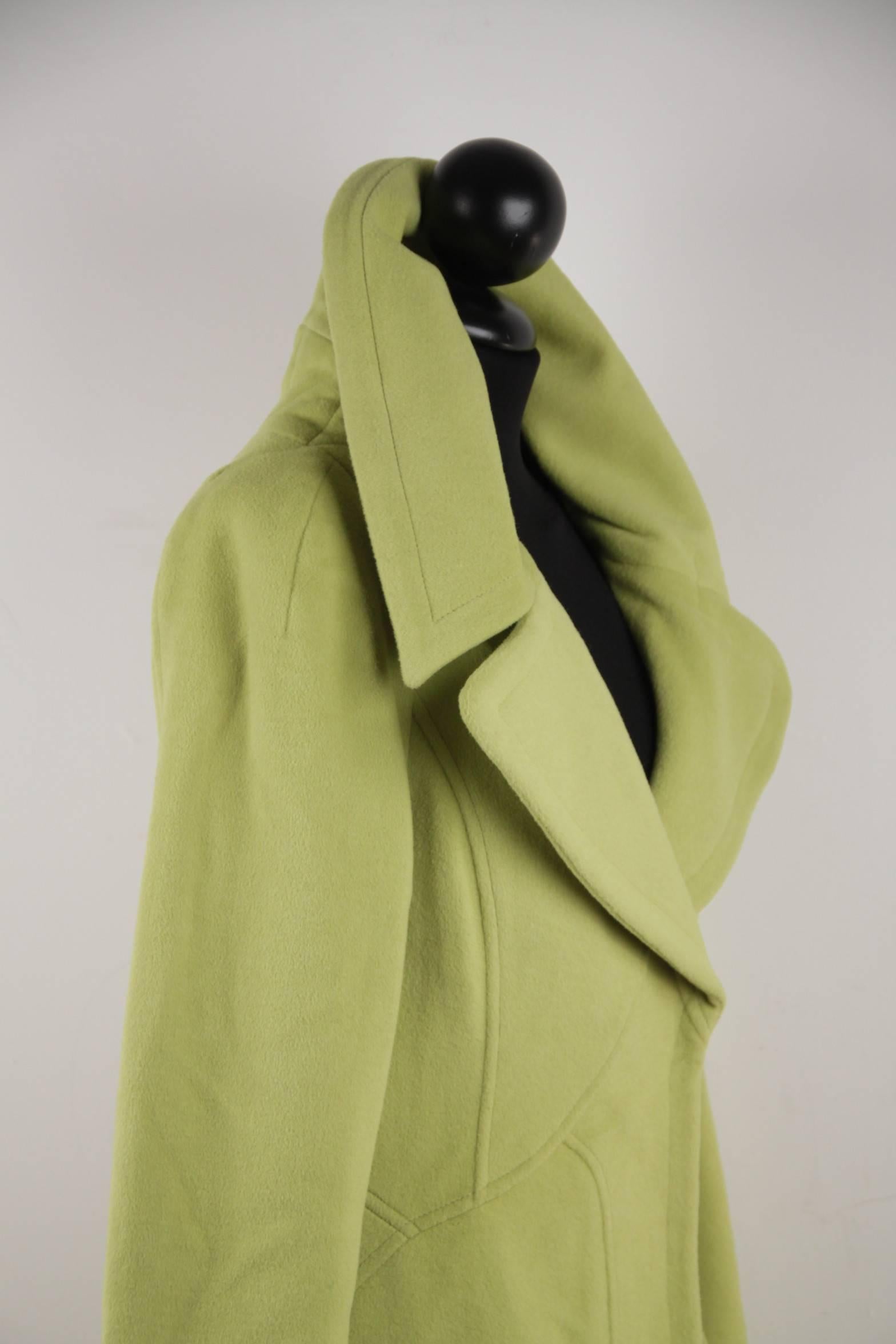 lime green coat