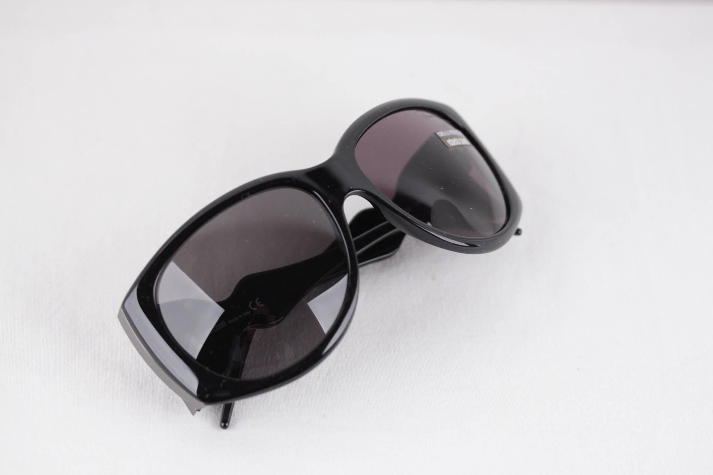ROBERTO CAVALLI black/gray sunglasses mod. CARITE 288S B5 59/15 130 eyewear In New Condition In Rome, Rome