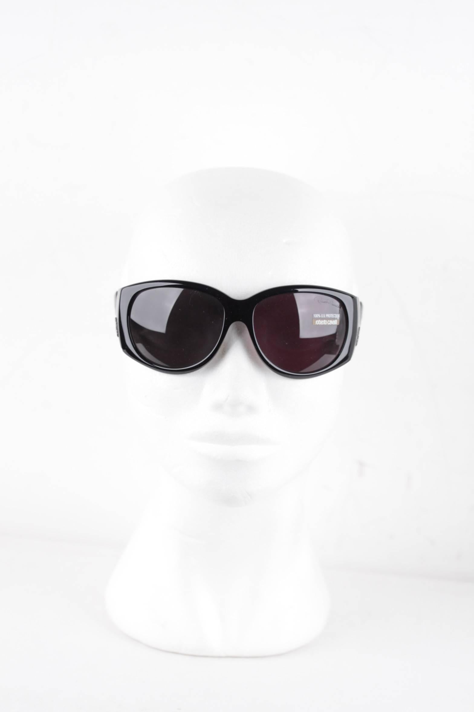 Gray ROBERTO CAVALLI black/gray sunglasses mod. CARITE 288S B5 59/15 130 eyewear