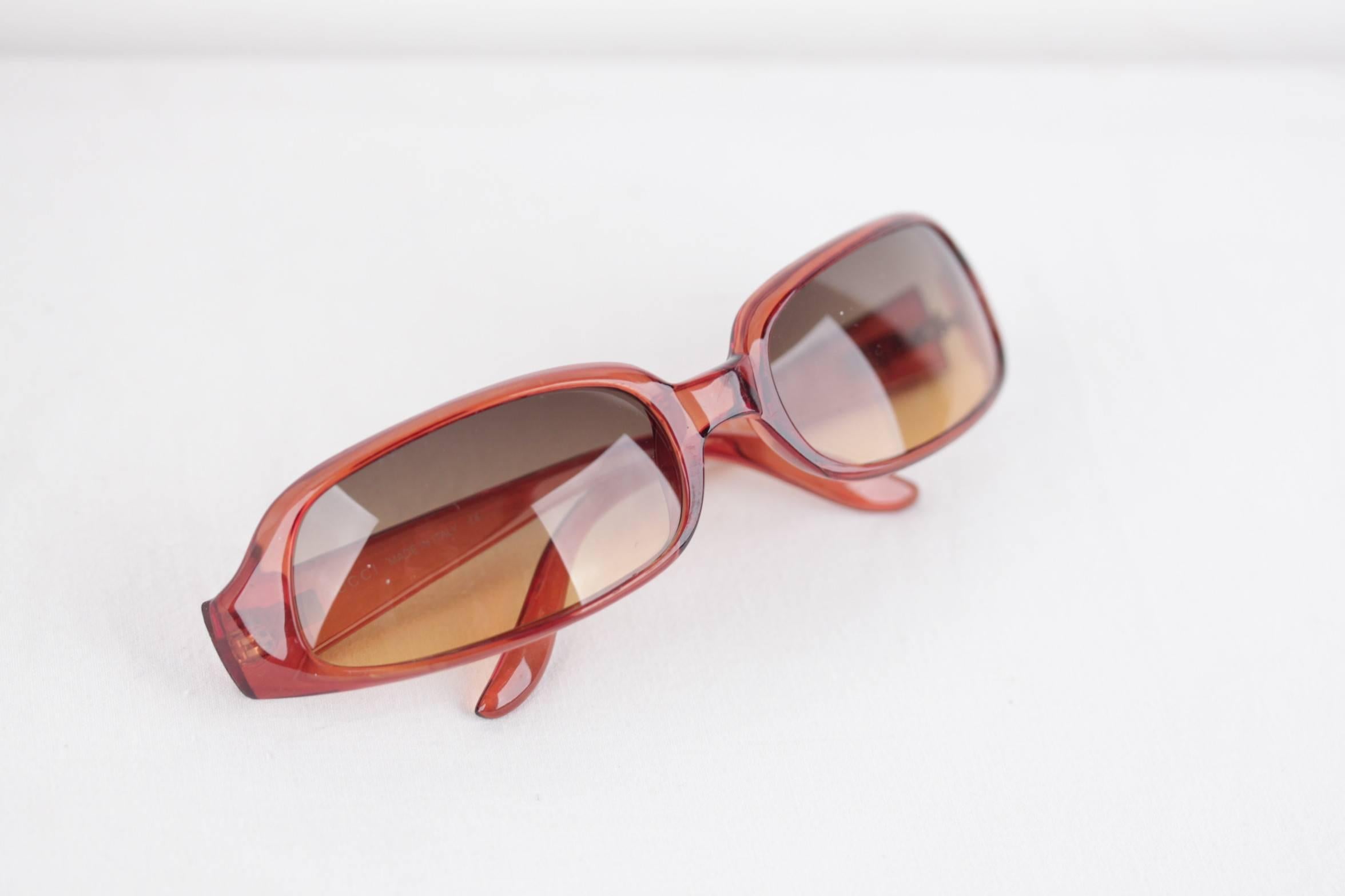 Gucci Honey Brown Mint Womens Sunglasses Gg81030 Bi-color Lens 63mm 128 In Excellent Condition In Rome, Rome