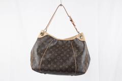 LOUIS VUITTON Brown Monogram Canvas GALLIERA PM HOBO Shoulder Bag TOTE