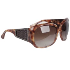 BOTTEGA VENETA Brown NEW SUNGLASSES WOVEN Leather BV 73S 60mm 115