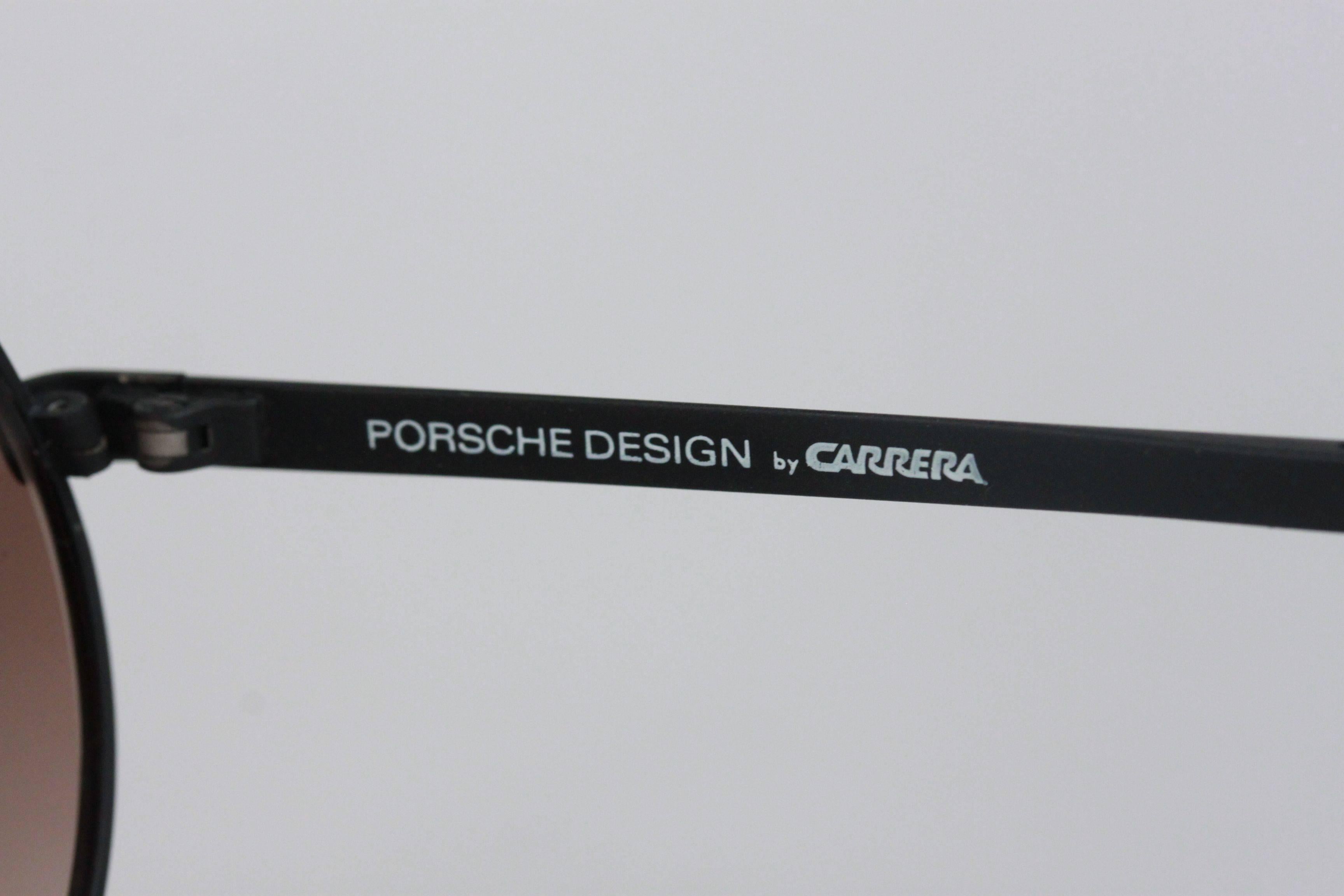 PORSCHE DESIGN von CARRERA Aviator FOLDING Matte schwarze Sonnenbrille 5622 im Zustand „Neu“ in Rome, Rome