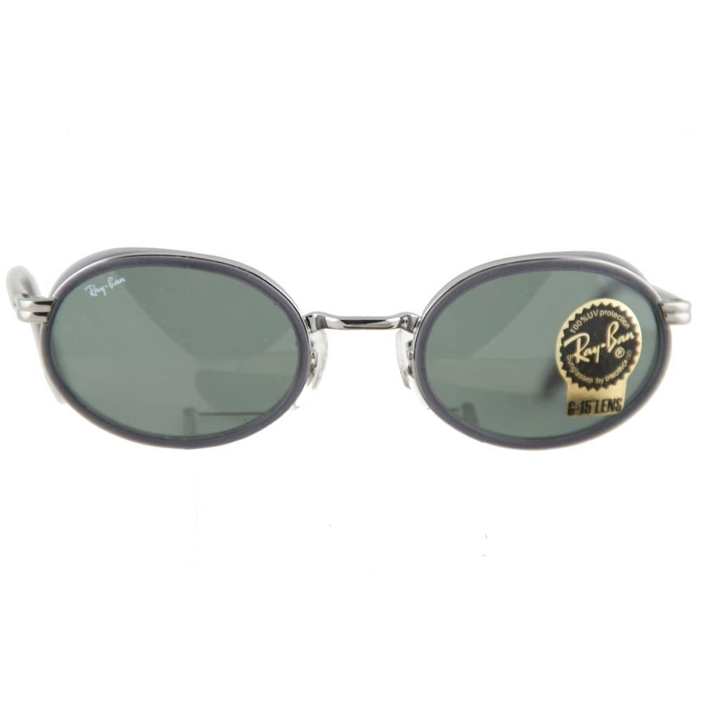 RAY-BAN B&L Vintage GRAY MINT unisex Sunglasses RB3037 W2813 50mm SIDE SHIELDS