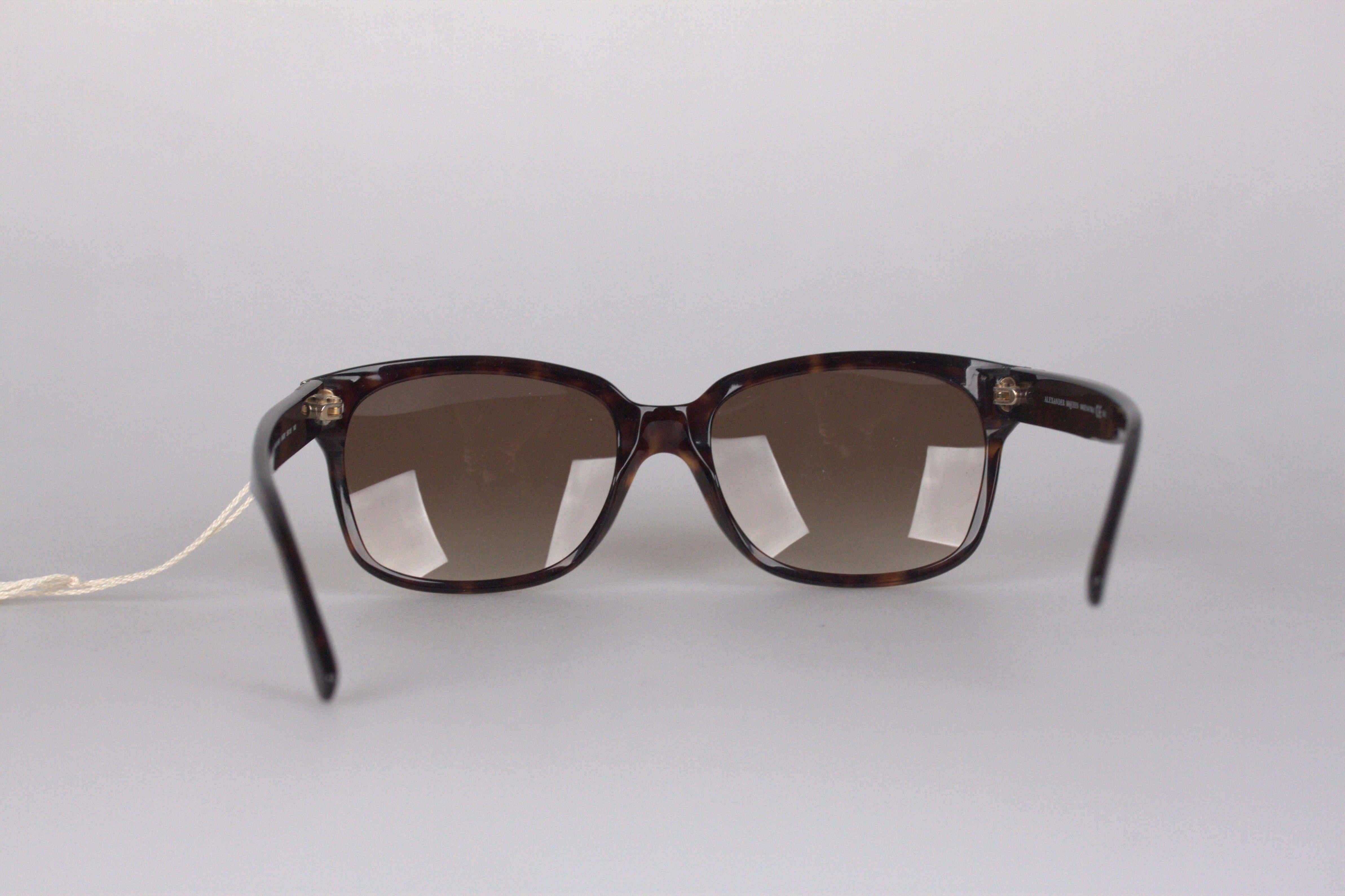 ALEXANDER MCQUEEN Sunglasses AMQ 4168/S 56mm w/ WOOD Detail 3