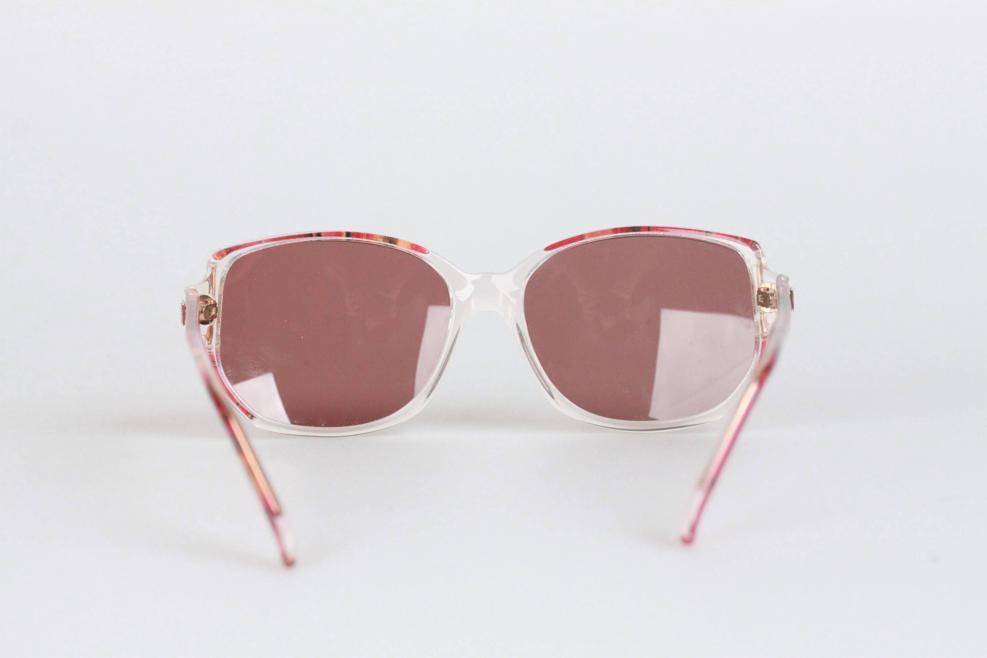 GIVENCHY Vintage MINT Womens SUNGLASSES G8913 950 Red marbled 54-16 mm In New Condition In Rome, Rome