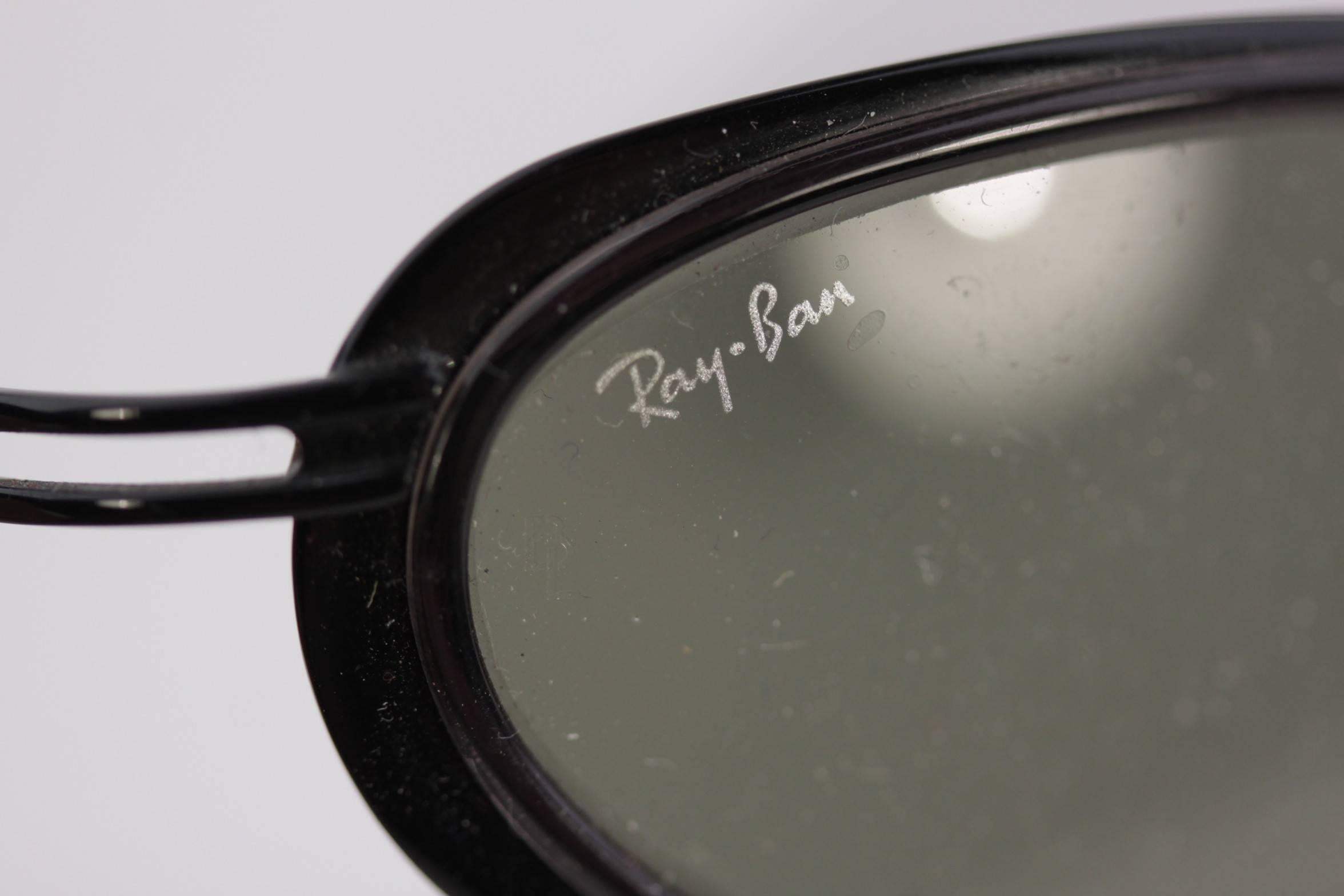 RAY BAN B&L Black MINT Sunglasses Green G-15 lens W2796 ONAH 52mm In Excellent Condition In Rome, Rome