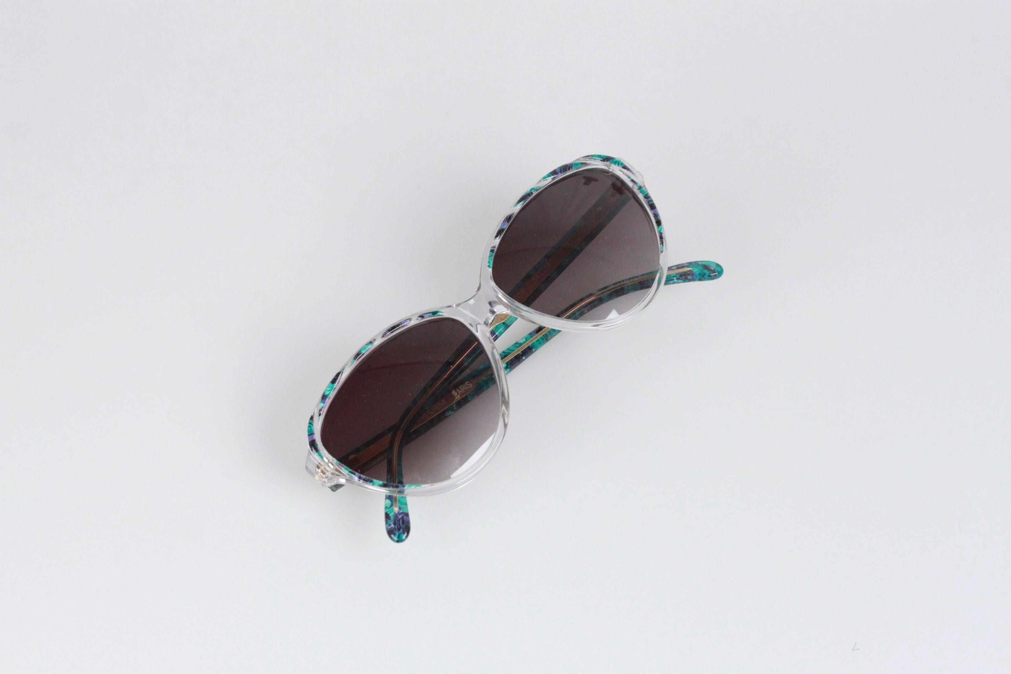 YVES SAINT LAURENT Vintage MINT Multicolor Sunglasses ARION 54mm 3