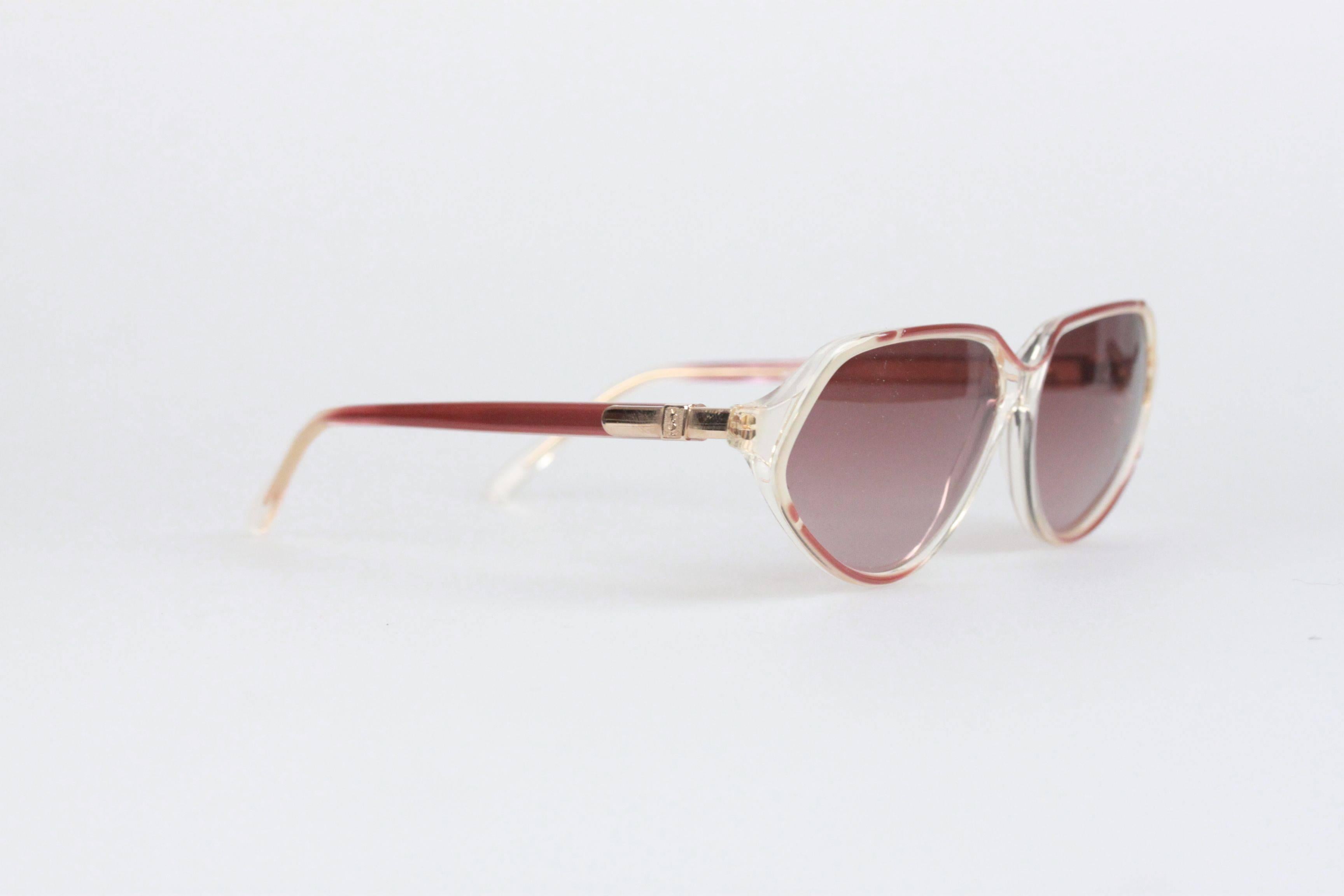 YVES SAINT LAURENT Vintage MINT womens Sunglasses HESTIA 56-12mm SMALL In New Condition In Rome, Rome