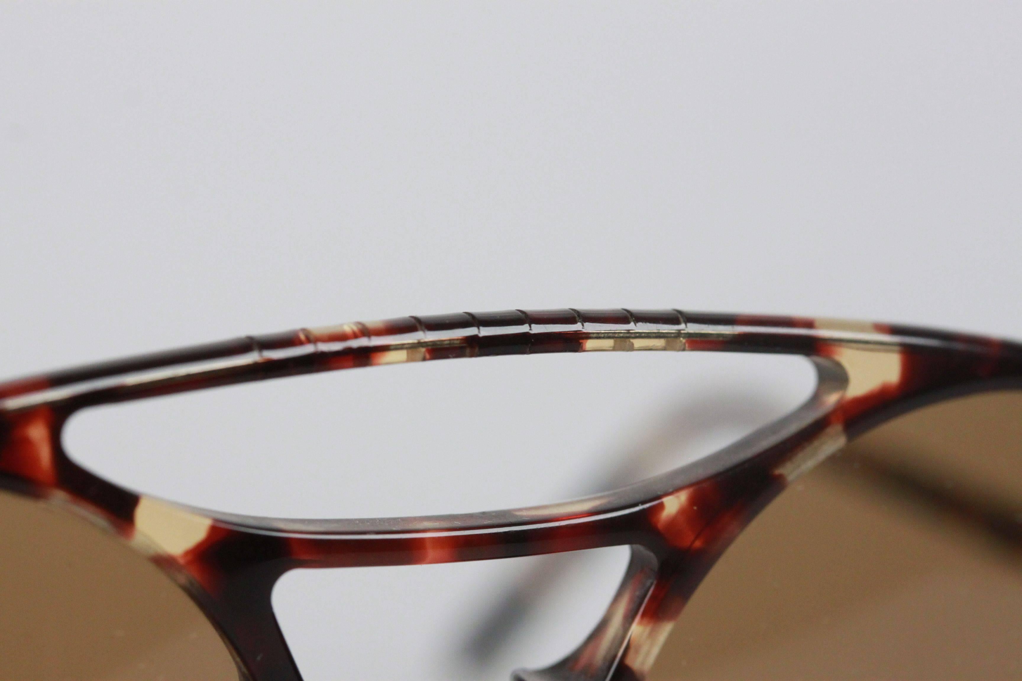 PERSOL RATTI Occhiali da sole tondi tartarugati vintage 650 Meflecto 1