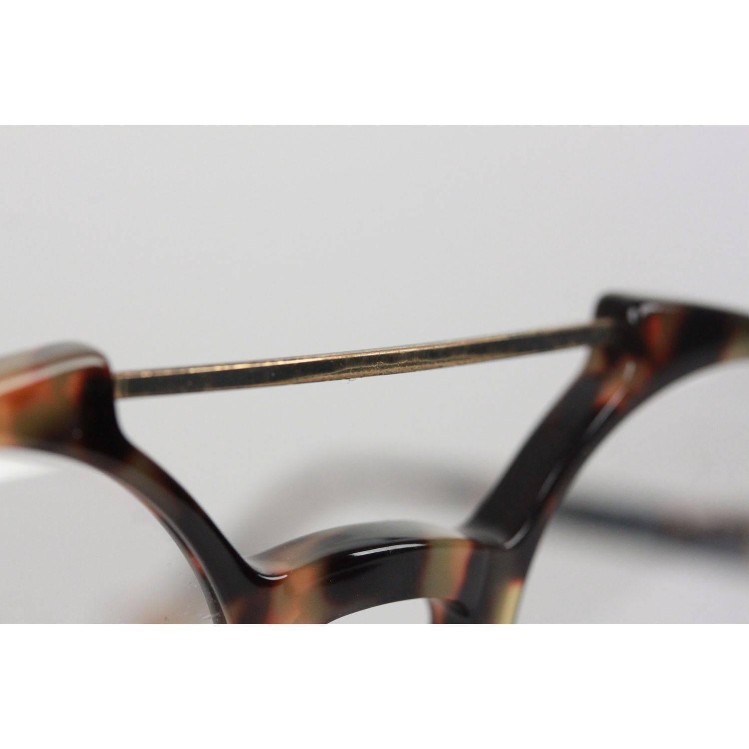 Women's or Men's GIANNI VERSACE Vintage Eyeglasses ROUND Frame MOD 530 COL 961 45mm