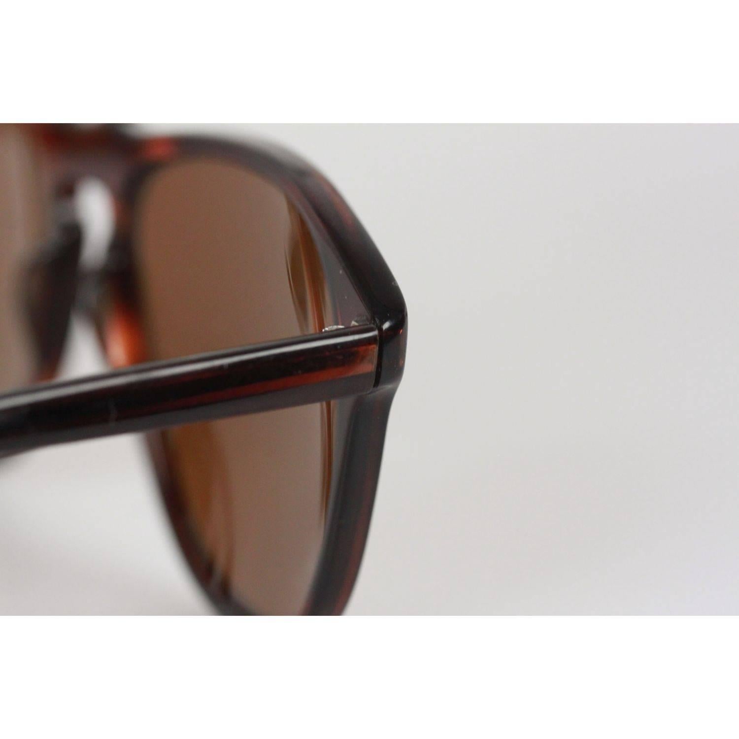 PERSOL RATTI Vintage Brown Legendary SUNGLASSES 049/4 94 56mm NOS In New Condition In Rome, Rome