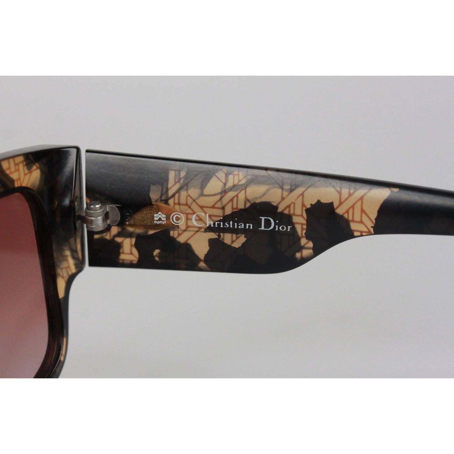 Christian Dior Vintage Black Optyl 2607 53/18 Sunglasses Cannage NOS 1