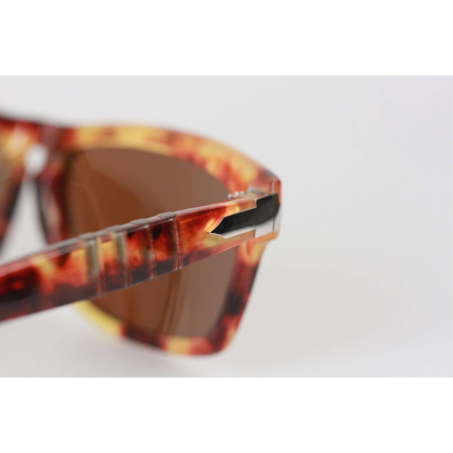 Women's or Men's Persol Ratti Vintage Brown Meflecto PP 507 56mm Sunglasses 