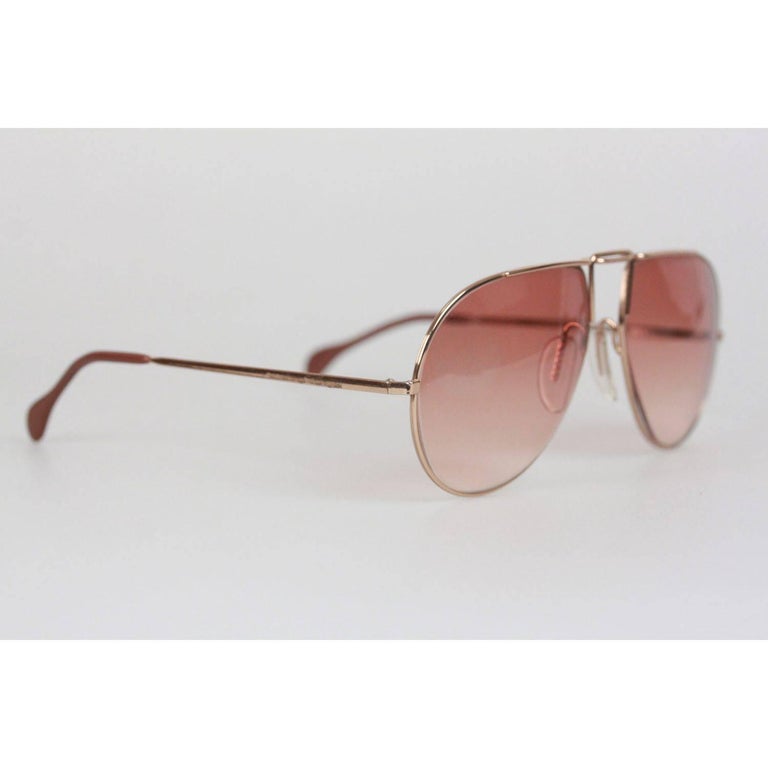 Zeiss Vintage Gold Aviator Sunglasses 9359 6316 EY3 UMBRAMATIC Lens