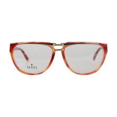 Gucci Vintage Brown Gold Eyeglasses Unisex Frame GG 2321 57-15 13 OS