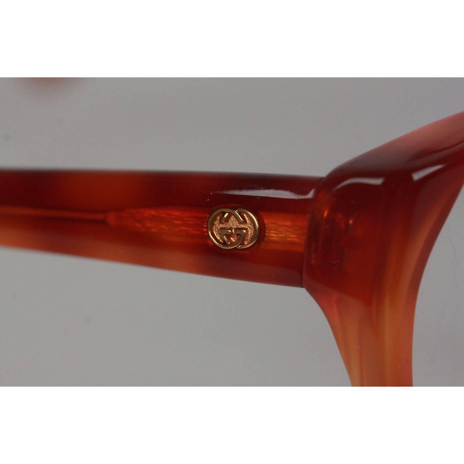 Gucci Vintage Brown Gold Eyeglasses Unisex Frame GG 2321 57-15 13 OS 3