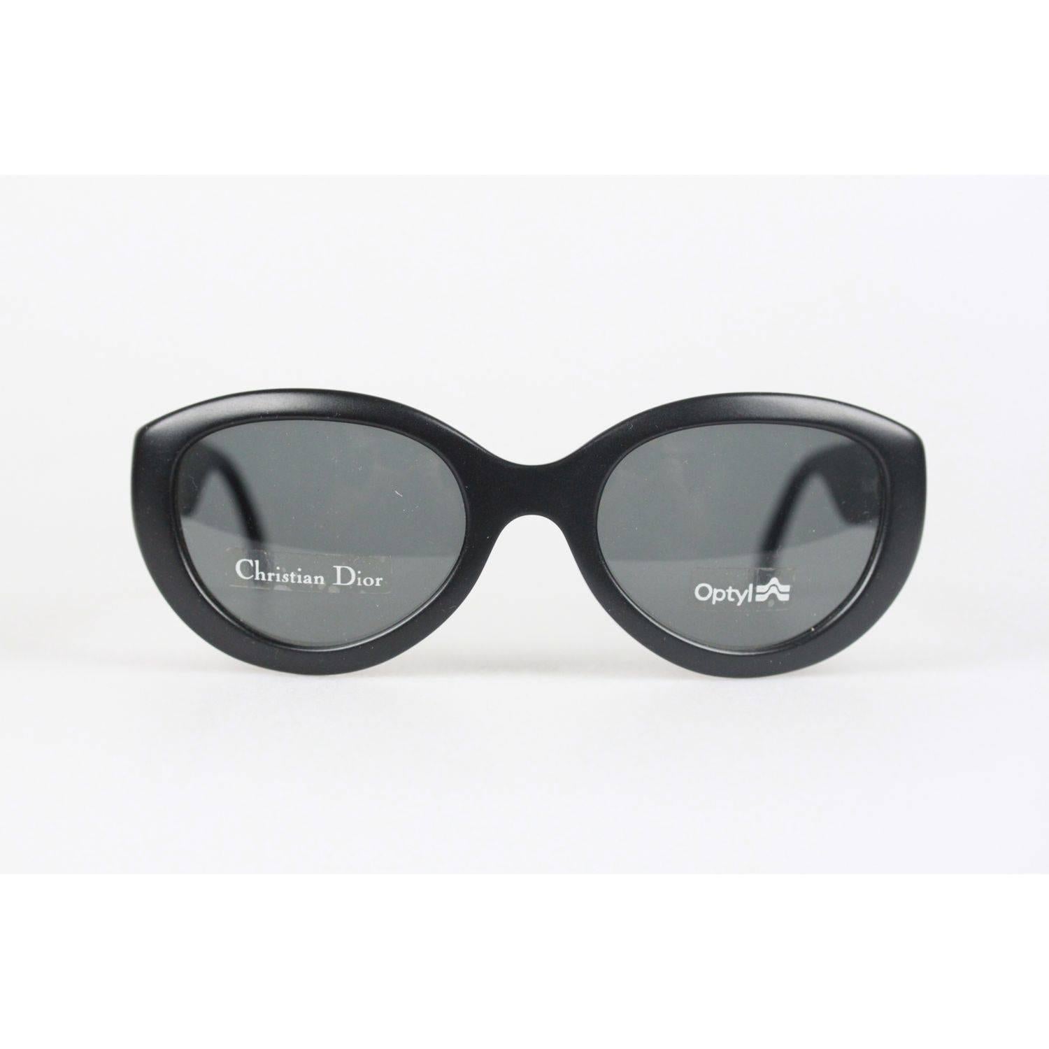 CHRISTIAN DIOR Black Optyl Sunglasses AUDREY 97b 53mm 135 NOS 5