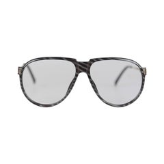 Christian Dior Monsieur Vintage Black Striped Frame Eyeglasses 2266 60mm 135 NOS