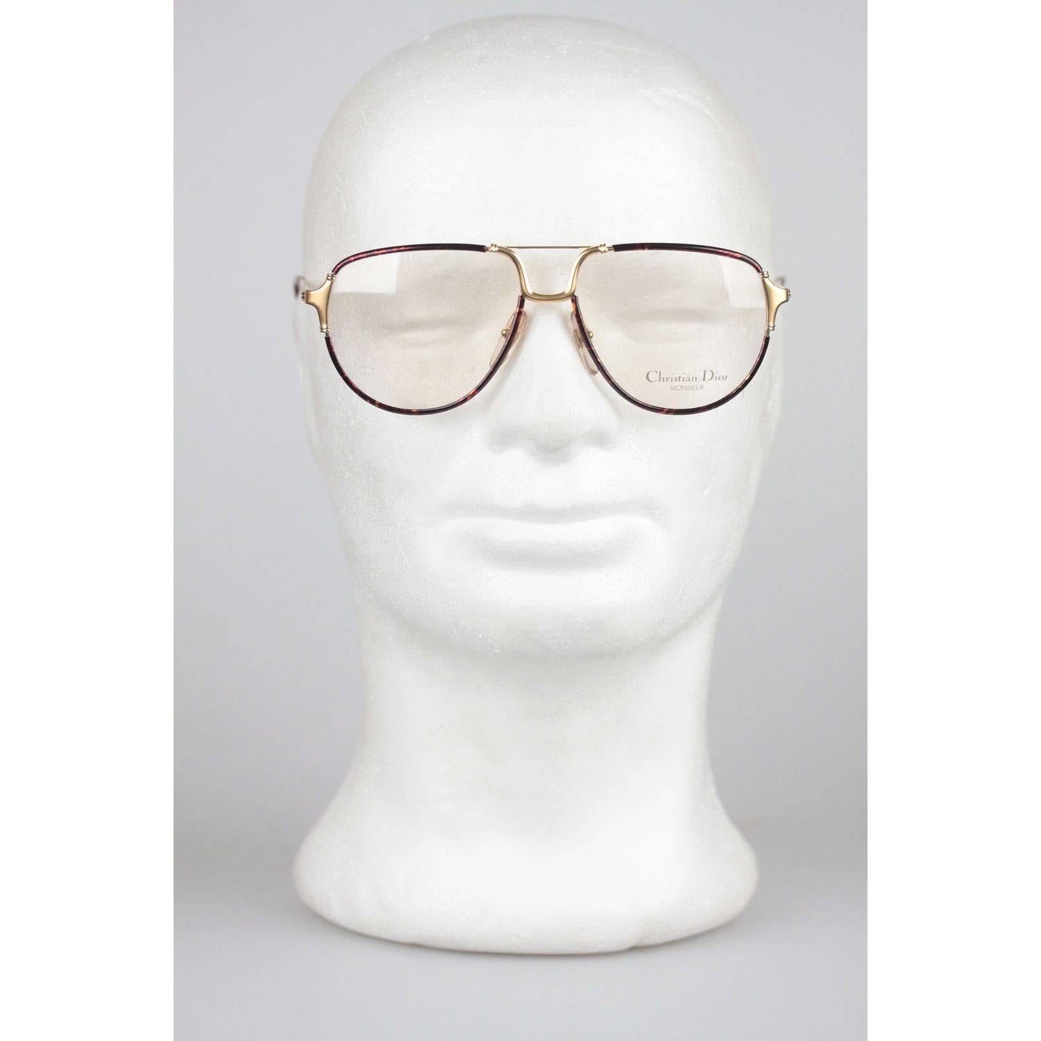 - CHRISTIAN DIOR MONSIEUR eyeglasses, Made in Germany
- Rare 1980s cult vintage frame 
Brown marbled frame, with gold metal finish on the front & arms
- CD decor logo on the side
- DIOR demo/clear original lens
Measurements:
-Temple lenght: 140