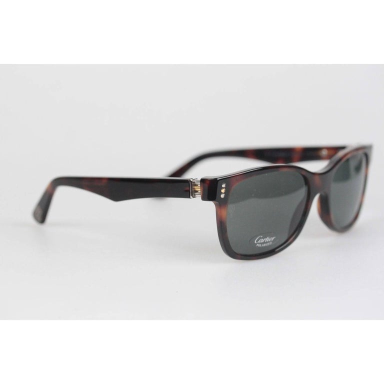 CARTIER Paris Brown Polarized MILES Sunglasses T8200814 5418 135 NOS