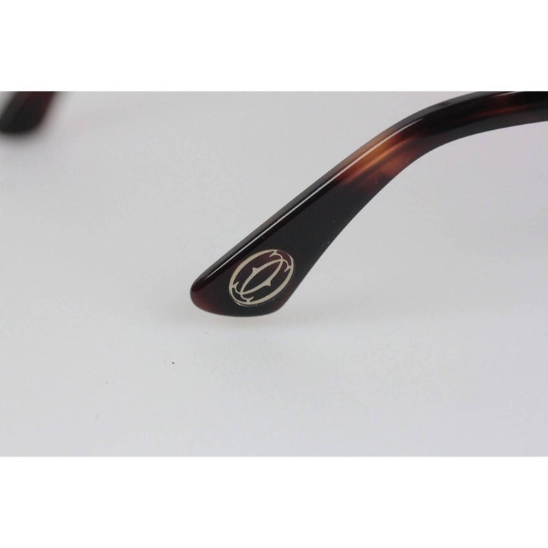 CARTIER Paris Brown Polarized MILES Sunglasses T8200814 5418 135 NOS