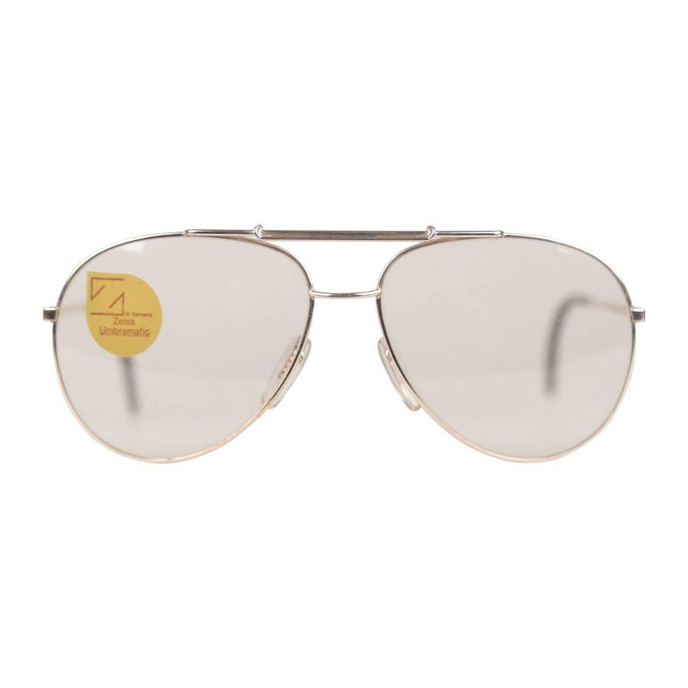 Zeiss Vintage Aviator Rare Sunglasses mod 9222 140 Umbramatic Lens at