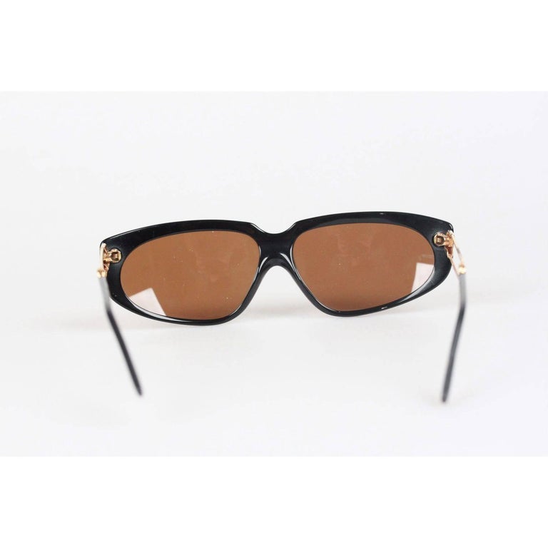 Moschino by Persol Vintage Black Safety Pin Frame Sunglasses Mod. M250
